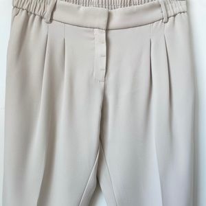 MANGO Straight leg pants cream color size 4